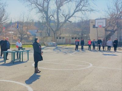 Извънредна учебна евакуация в ОбУ "Васил Левски", село Тенево  1